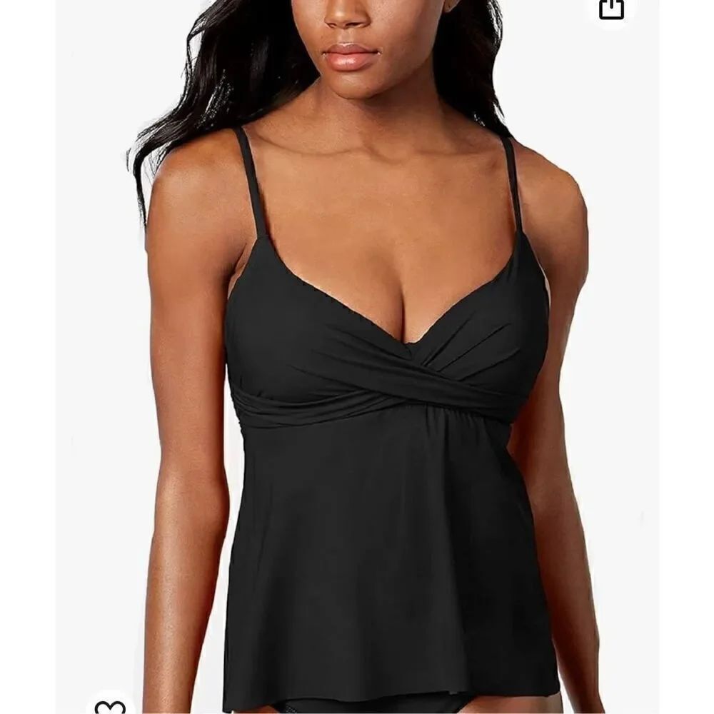 Coco Reef Women's Standard Tankini Top Swimsuit with Underwire and Molded Cups
